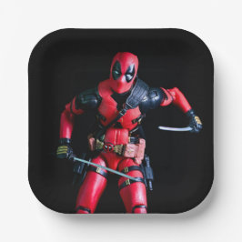 Plato De Papel Superhéroe de fotografía de juguete de Guay