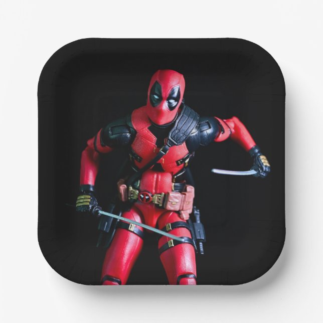 Plato De Papel Superhéroe de fotografía de juguete de Guay (Anverso)