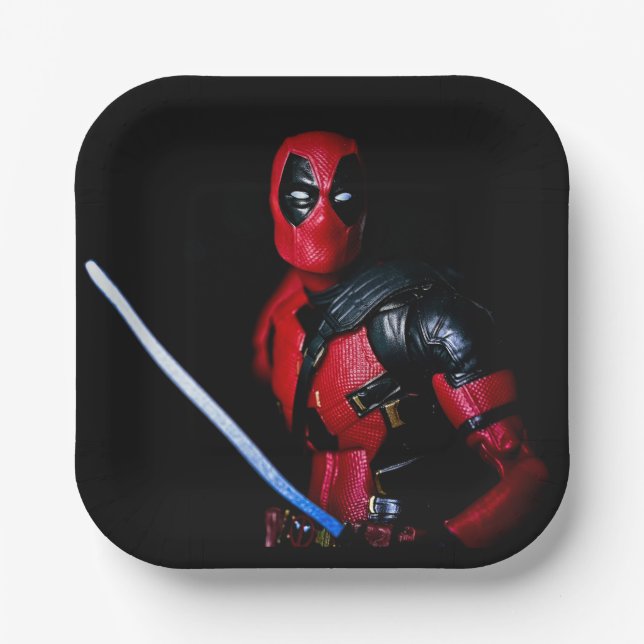 Plato De Papel Superhéroe de fotografía de juguete de Guay (Anverso)