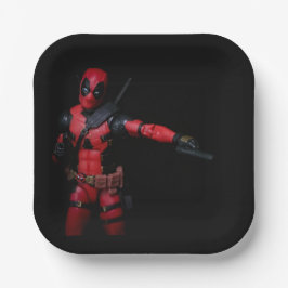 Plato De Papel Superhéroe de fotografía de juguete de Guay