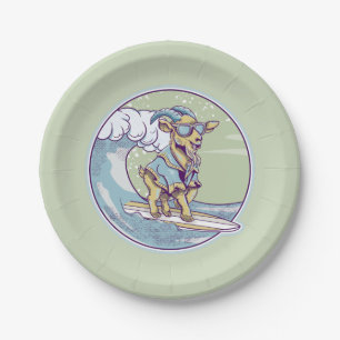 Plato De Papel Surfing de cabra