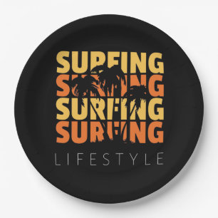 Plato De Papel Surfing Life Style Surfing