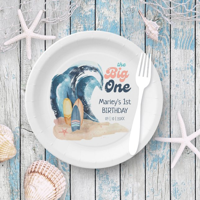 Plato De Papel Surf's Up | El bebé grande de una playa (Subido por el creador)