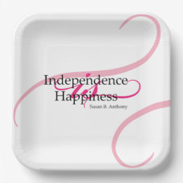 Plato De Papel Susan B Anthony Quote