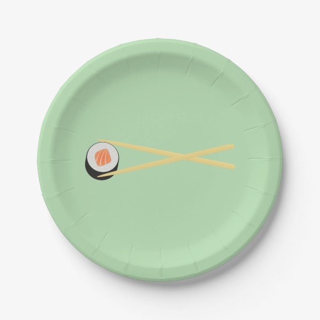 Plato De Papel Sushi perfecto (Anverso)