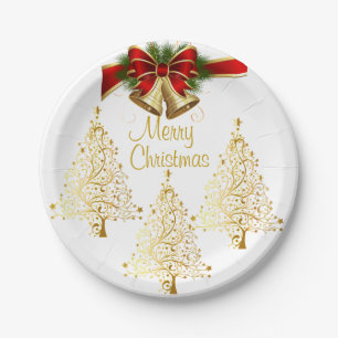 Plato De Papel Suzanne Elizabeth Navidades colección Plate de pap