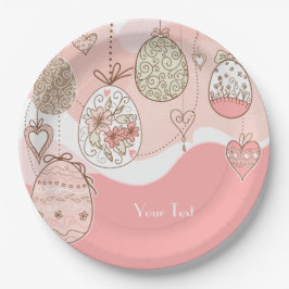 Plato De Papel Sweet Elegance Easter Eggs