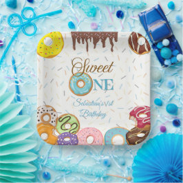Plato De Papel Sweet One First Birthday Fiesta Plate | ¡Personali