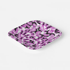 Plato De Papel Sweet Pea (Berry) Arte Refinado