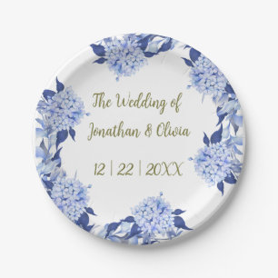 Plato De Papel Sweet Shower Spring purple Floral Wedding