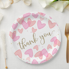 Plato De Papel Sweetheart Baby Shower Valentine 