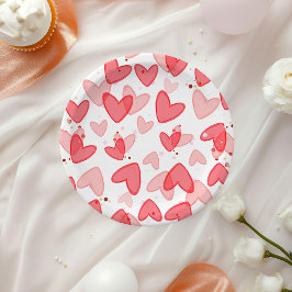 Plato De Papel Sweetheart Baby Shower Valentine 