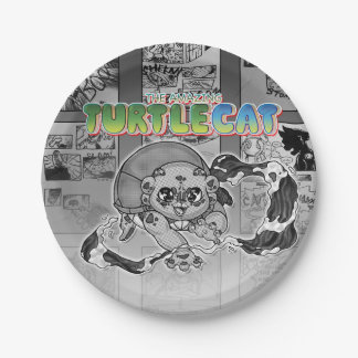 Plato De Papel Swish-a-wssshh Actiony Turtlecat Manga Toned