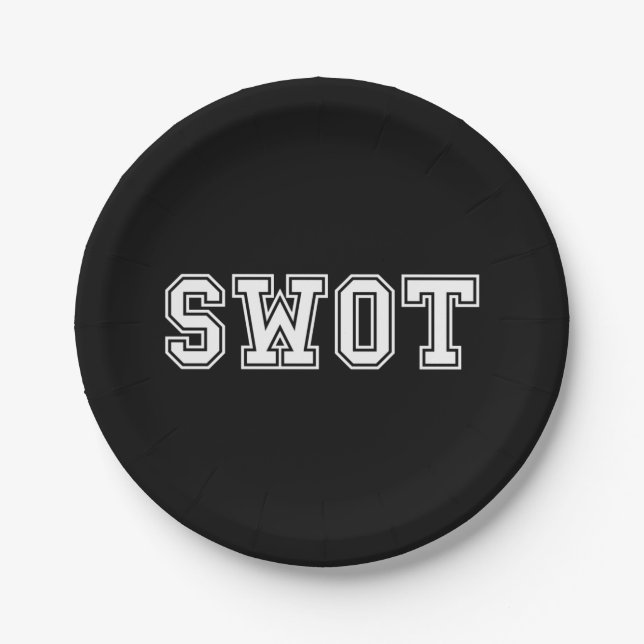 PLATO DE PAPEL SWOT (Anverso)