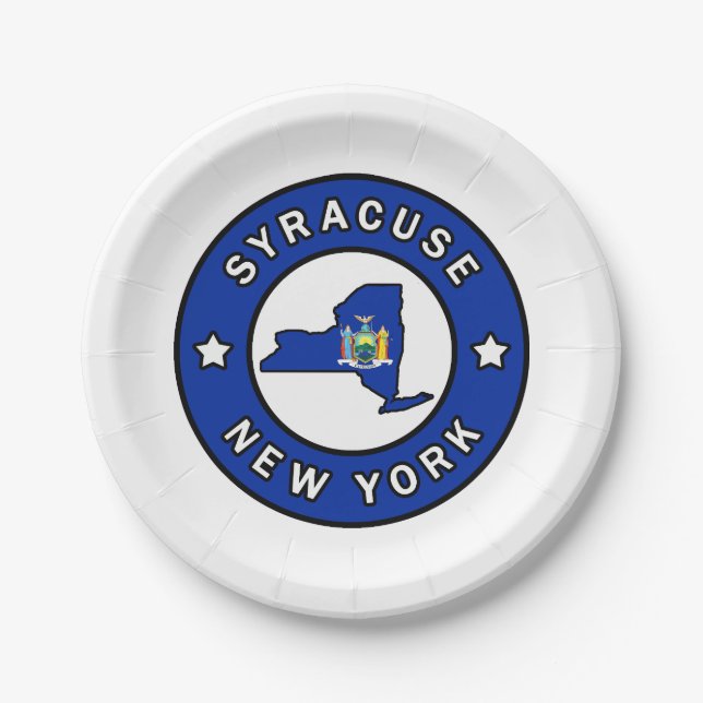 Plato De Papel Syracuse New York (Anverso)