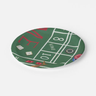Plato De Papel Tabla de las mierdas del casino con los