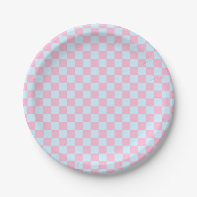 Plato De Papel Tablero de castillos de algodón (Anverso)
