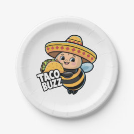 Plato De Papel Taco Buzz Bumble Bee