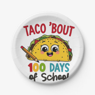 Plato De Papel Taco, cerca de 100 días de clases de profesores di