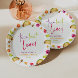 Plato De Papel ¡Taco de Amor! Fiesta de Boda para Parejas