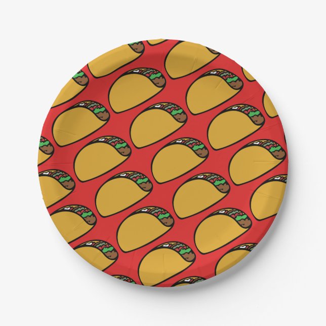 Plato De Papel Taco Lovers Taco Martes (Anverso)