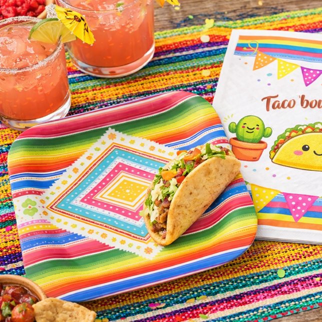Plato De Papel Taco sobre un Baby Shower (Subido por el creador)