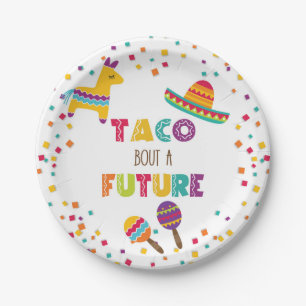 Plato De Papel Taco sobre una futura placa de graduación de Fies