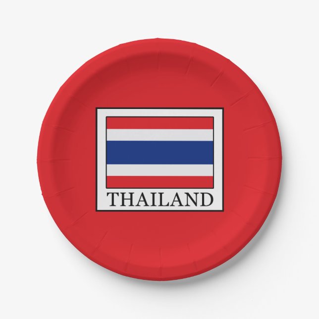 Plato De Papel Tailandia (Anverso)