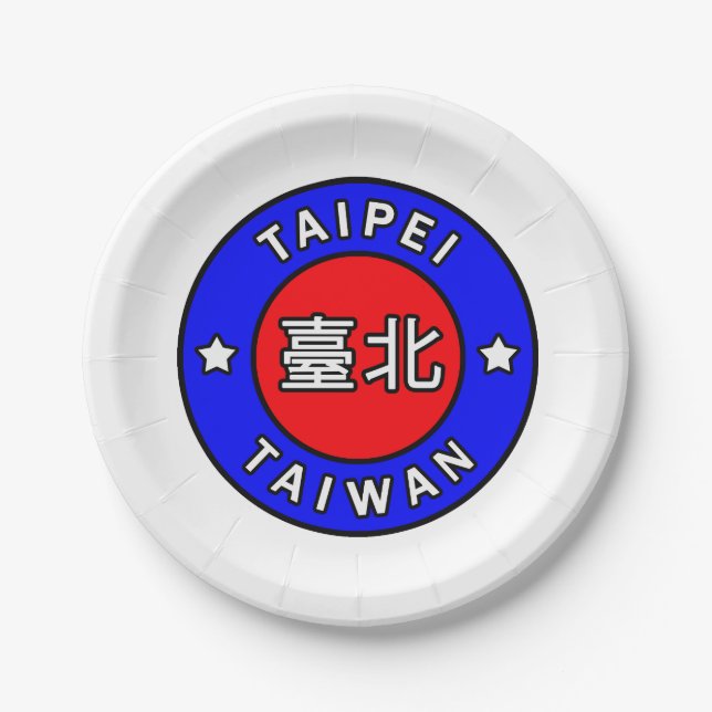 Plato De Papel Taipei Taiwán (Anverso)