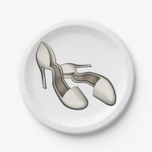 Plato De Papel Talones altos