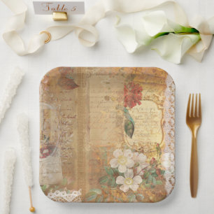 Plato De Papel Tamaño: Placas de papel de 9"