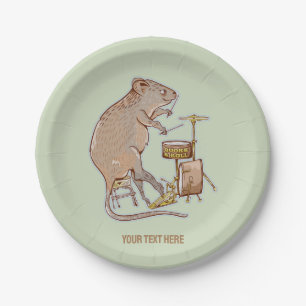 Plato De Papel Tambores de Quokka