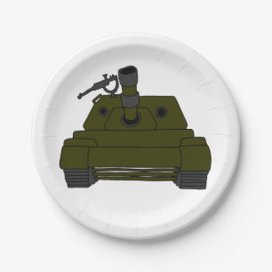 Plato De Papel Tanque militar