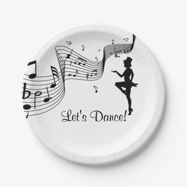Plato De Papel Tap Dance 3 (Anverso)