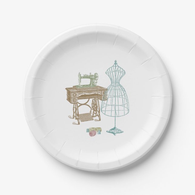 Plato De Papel Tapas de papel de Ilustracion del kit del fabrican (Anverso)