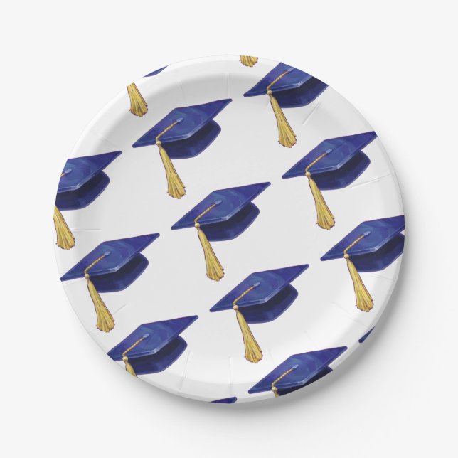 Plato De Papel Tapón de graduación (Anverso)