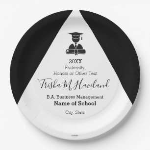 Plato De Papel Tapón de papel de graduación y HAMbyWG
