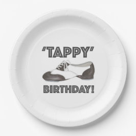 Plato De Papel Tappy Happy Birday Tap Dance Tapdance Shoe