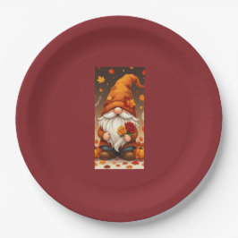 Plato De Papel tarjeta de felicitaciones de halloween y otoño
