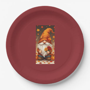 Plato De Papel tarjeta de felicitaciones de halloween y otoño