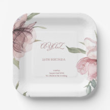 Tarjeta de Invitación de Cumpleaños 18 Elegante Fl