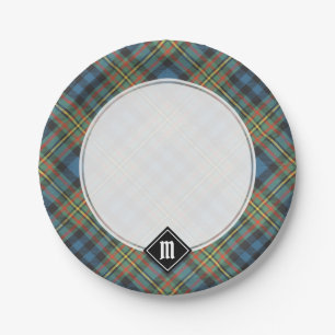 Plato De Papel Tartan Antiguo del Clan MacLellan