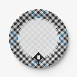 Plato De Papel Tartan de cuadros Clan Haig
