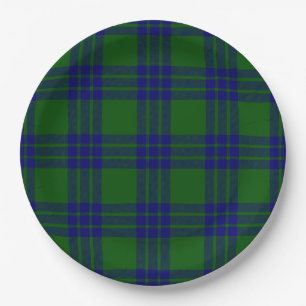 Plato De Papel Tartan de Montgomery