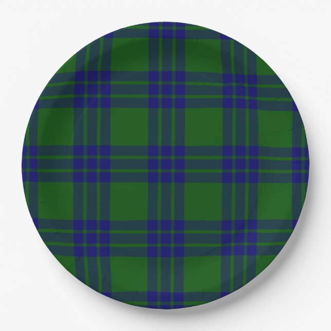 Plato De Papel Tartan de Montgomery (Anverso)