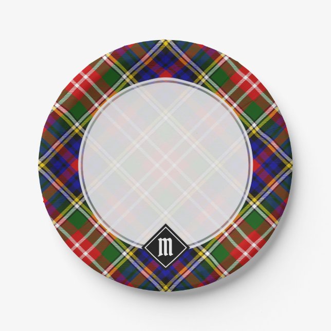 Plato De Papel Tartan del Clan Christie (Anverso)