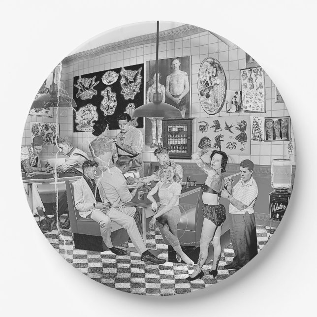 Plato De Papel Tattoo You! (Anverso)