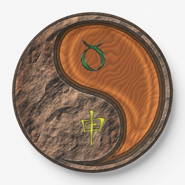 Plato De Papel Taurus & Wood Monkey (Anverso)