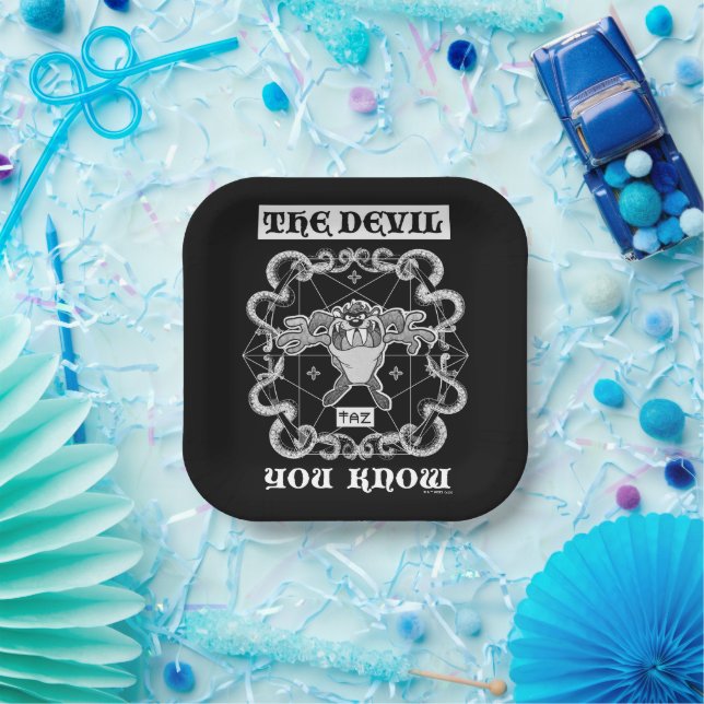 Plato De Papel TAZ™ El diablo que conoces (Fiesta)