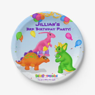 Plato De Papel Taza de papel de Dino-Buddies™ - baile de los